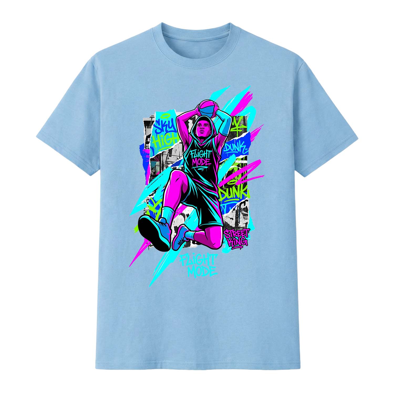 Flight Mode basketball Tee