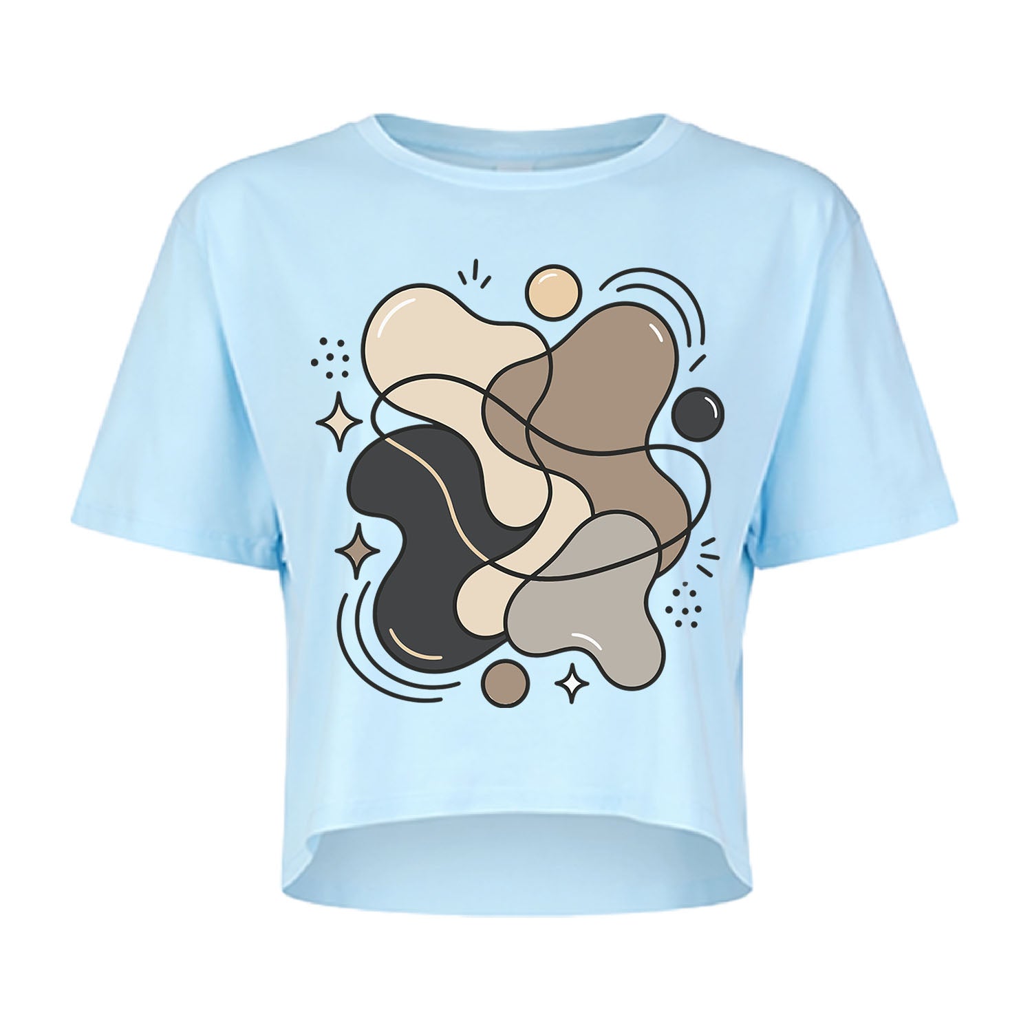 Blob Art Crop Top