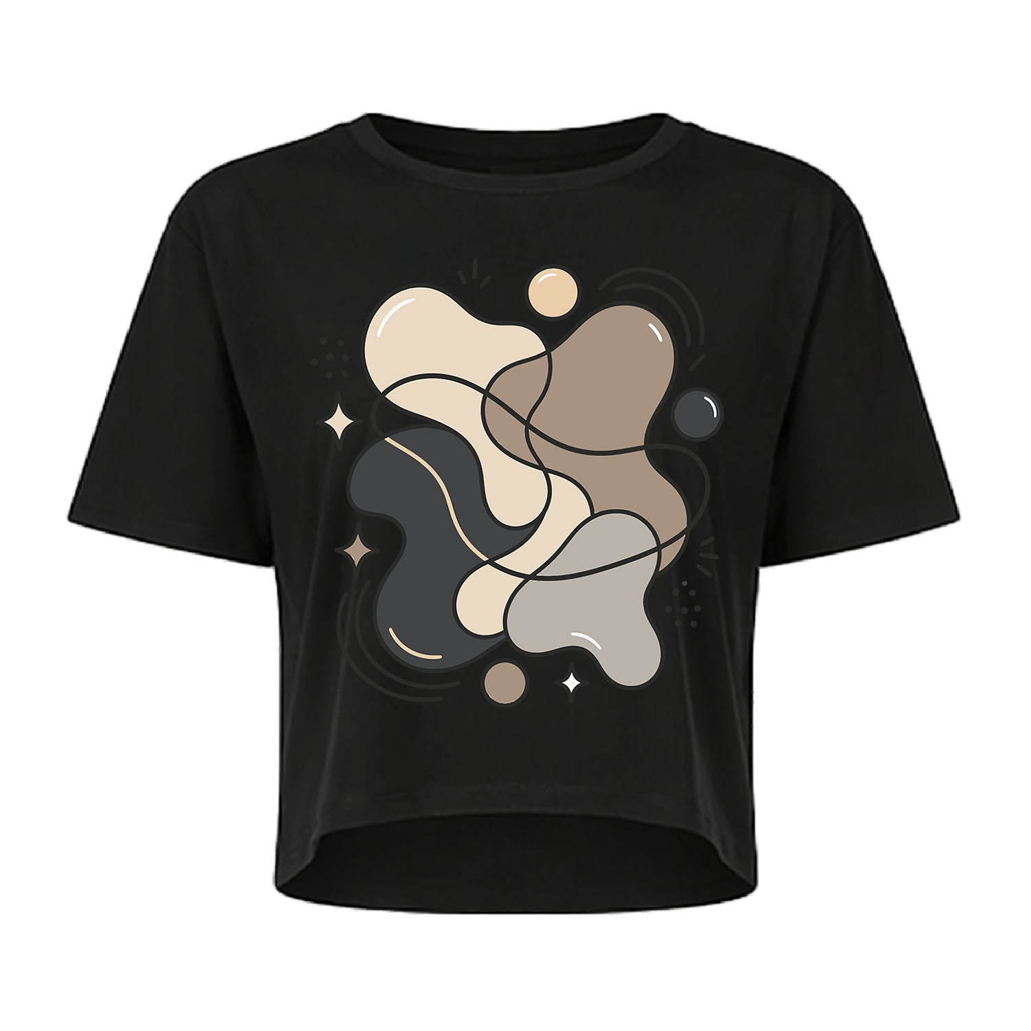 Blob Art Crop Top