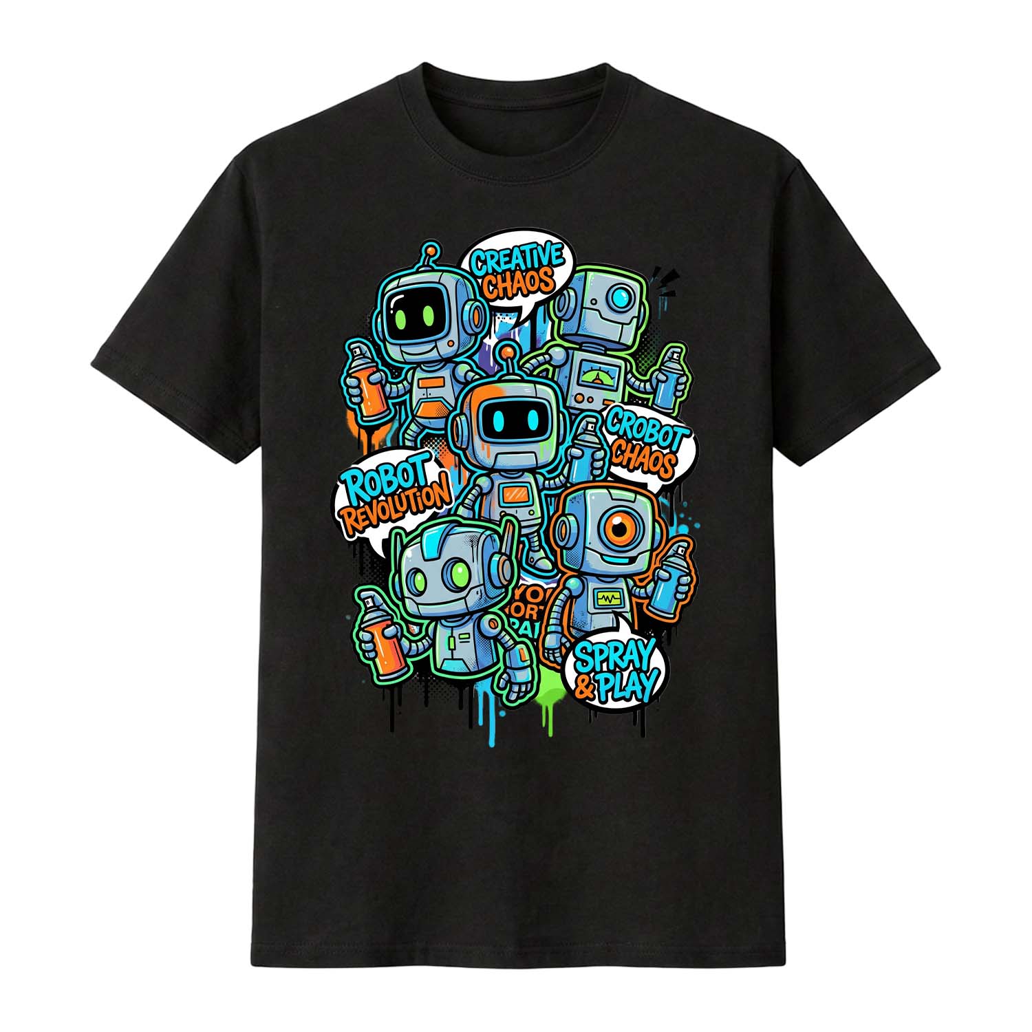 Robot Chaos Tee