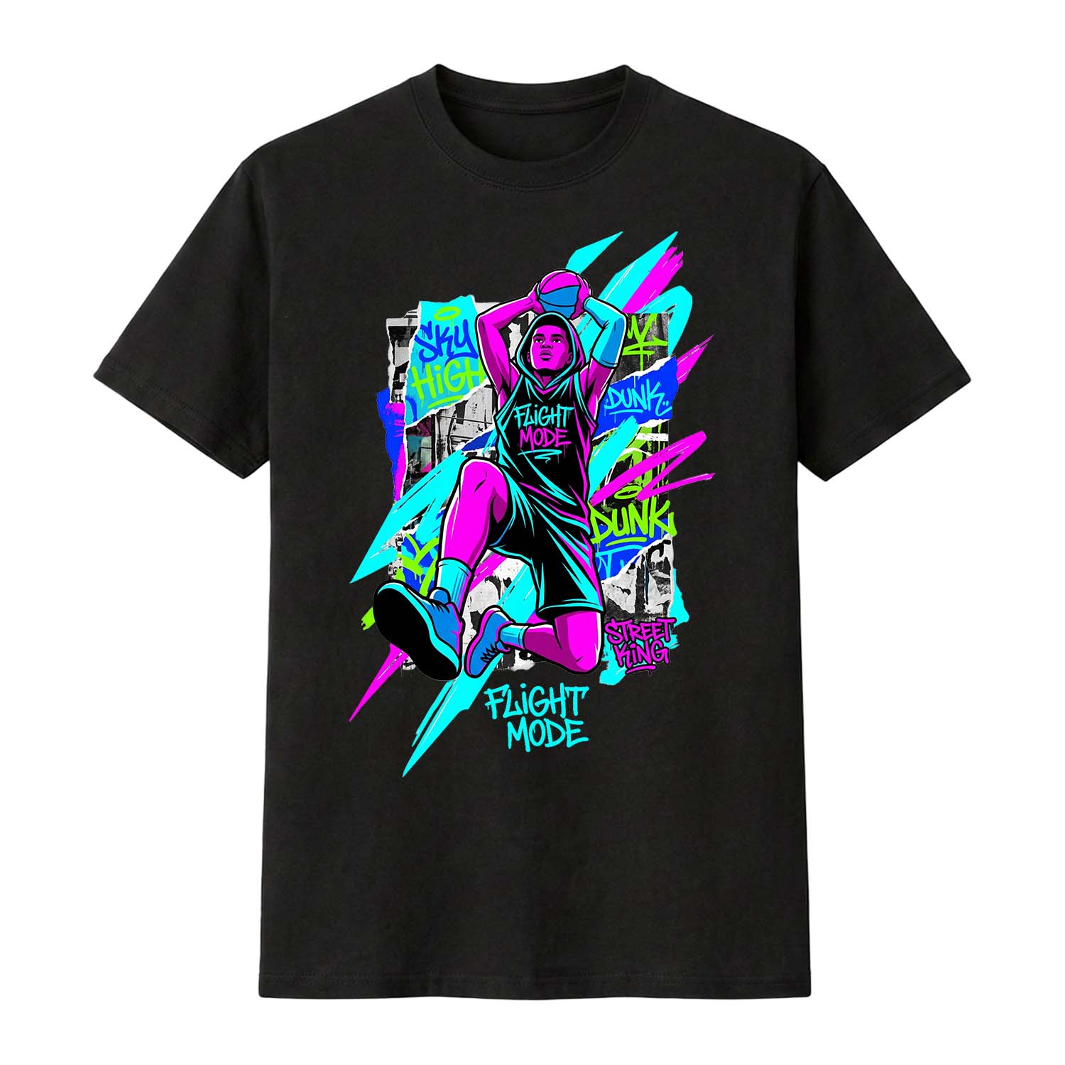 Flight Mode basketball Tee