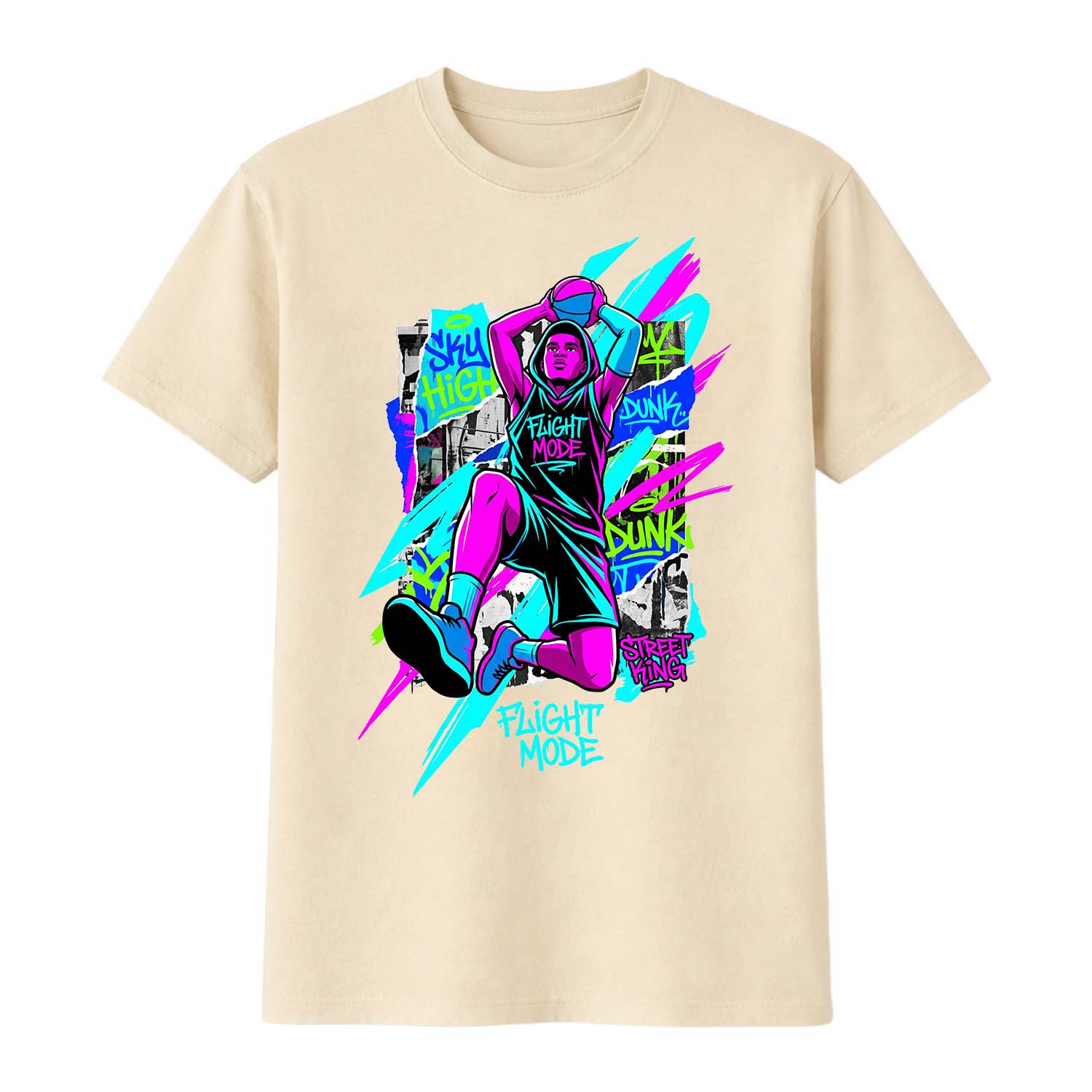 Flight Mode basketball Tee