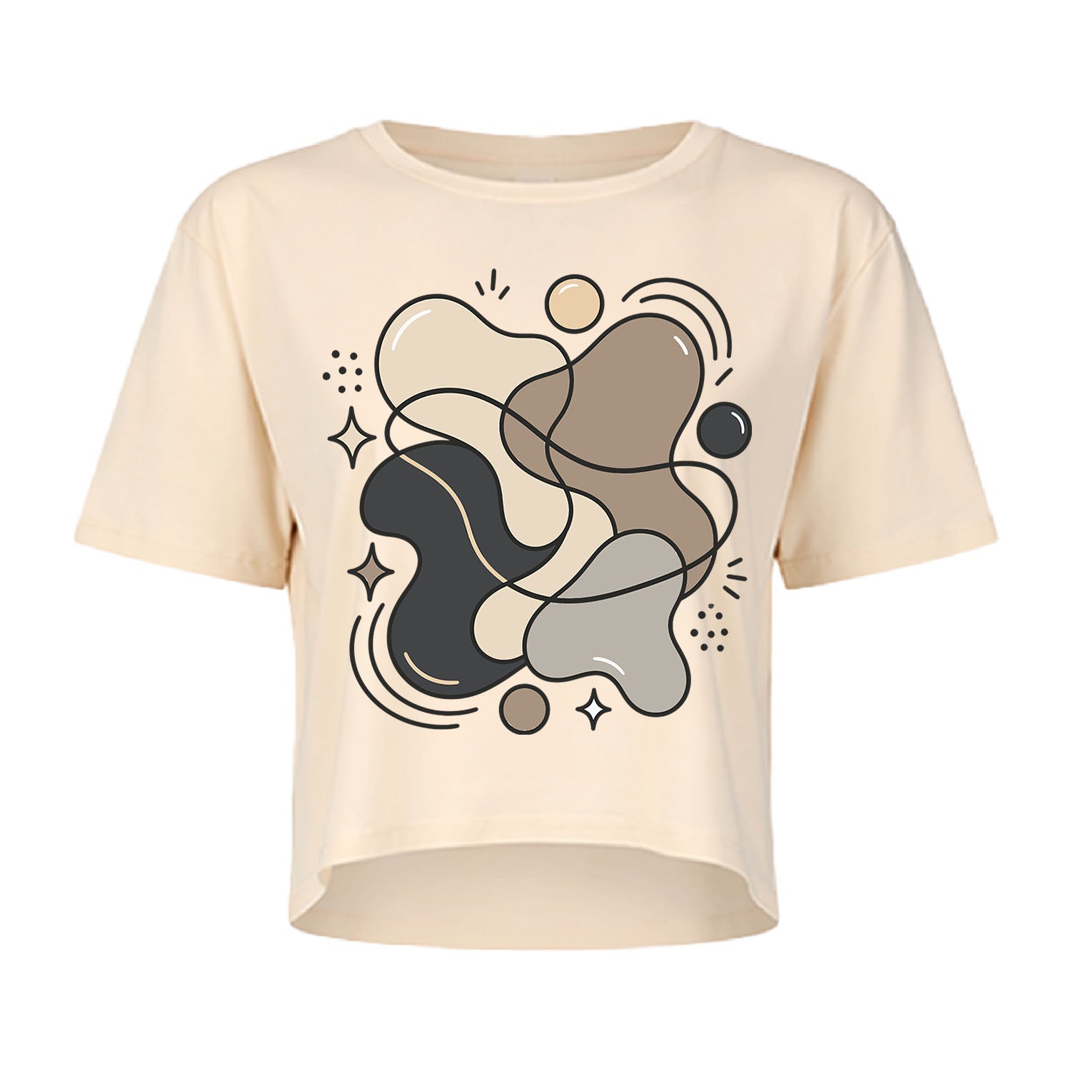 Blob Art Crop Top