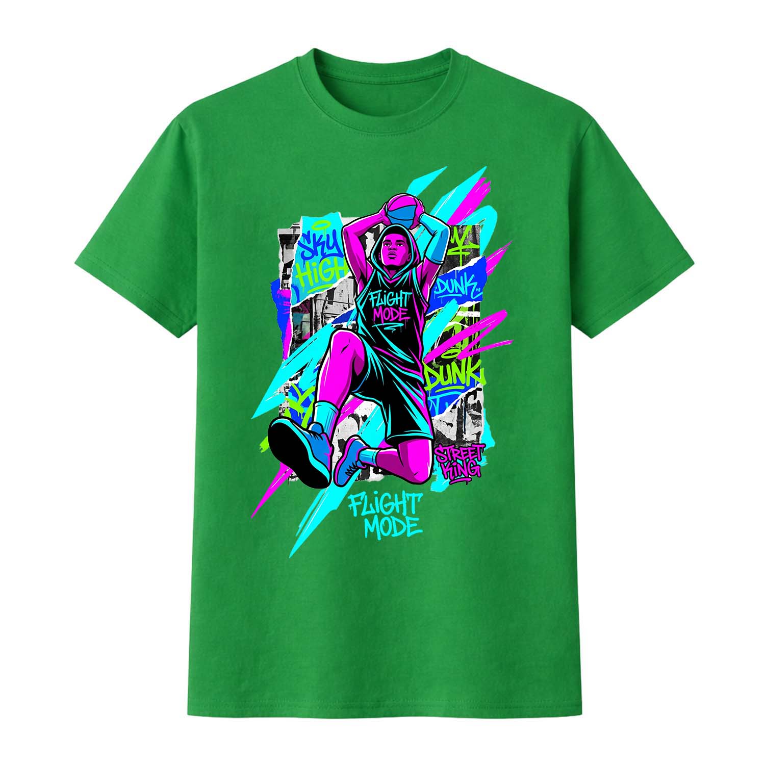 Flight Mode basketball Tee