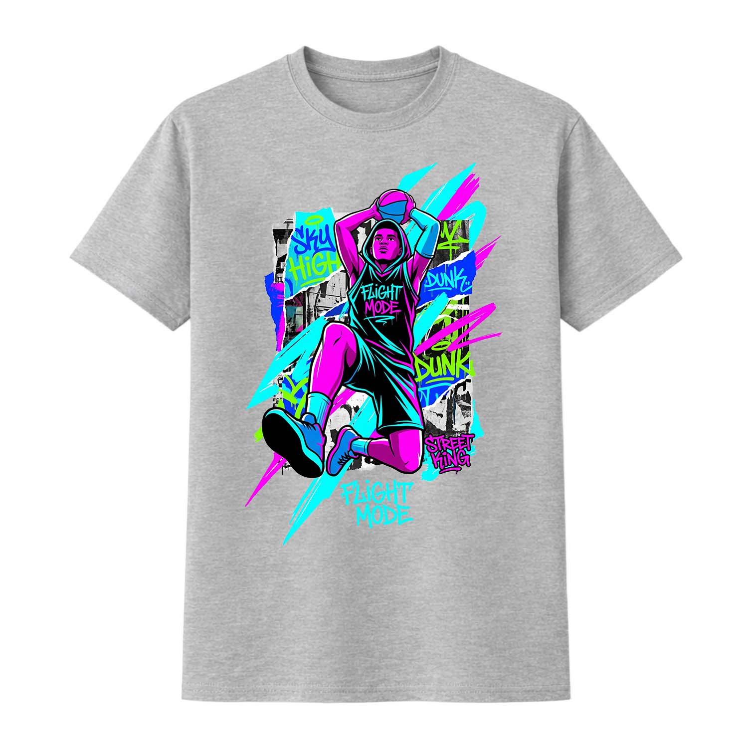 Flight Mode basketball Tee