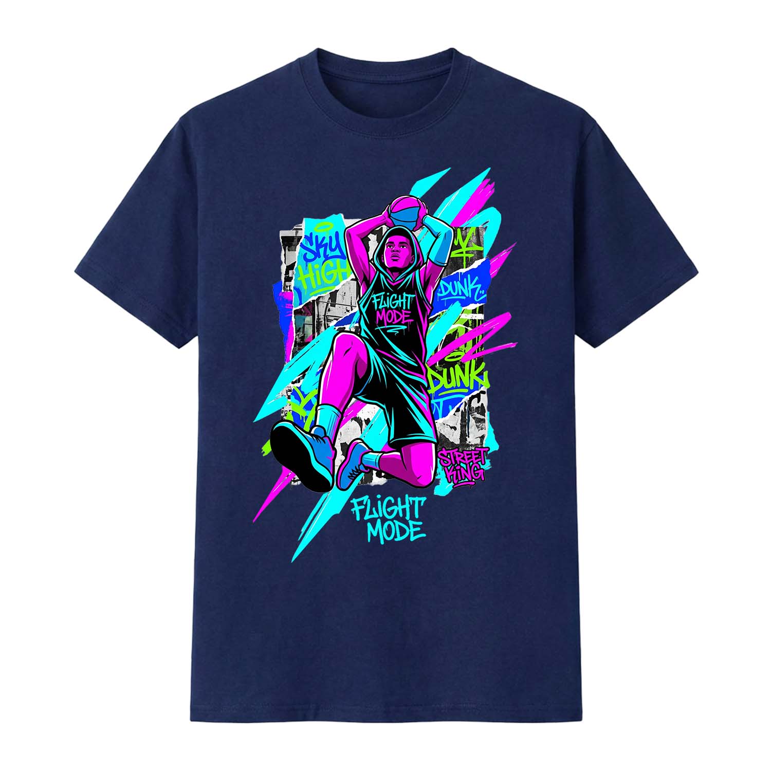 Flight Mode basketball Tee