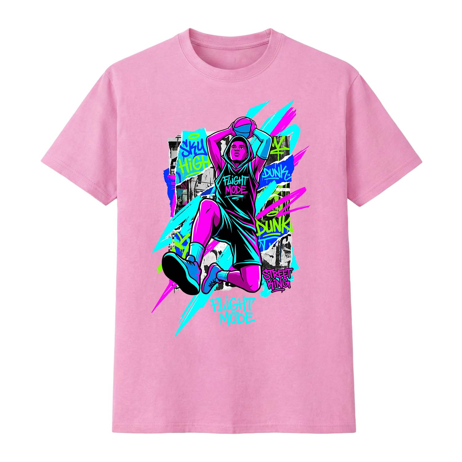 Flight Mode basketball Tee