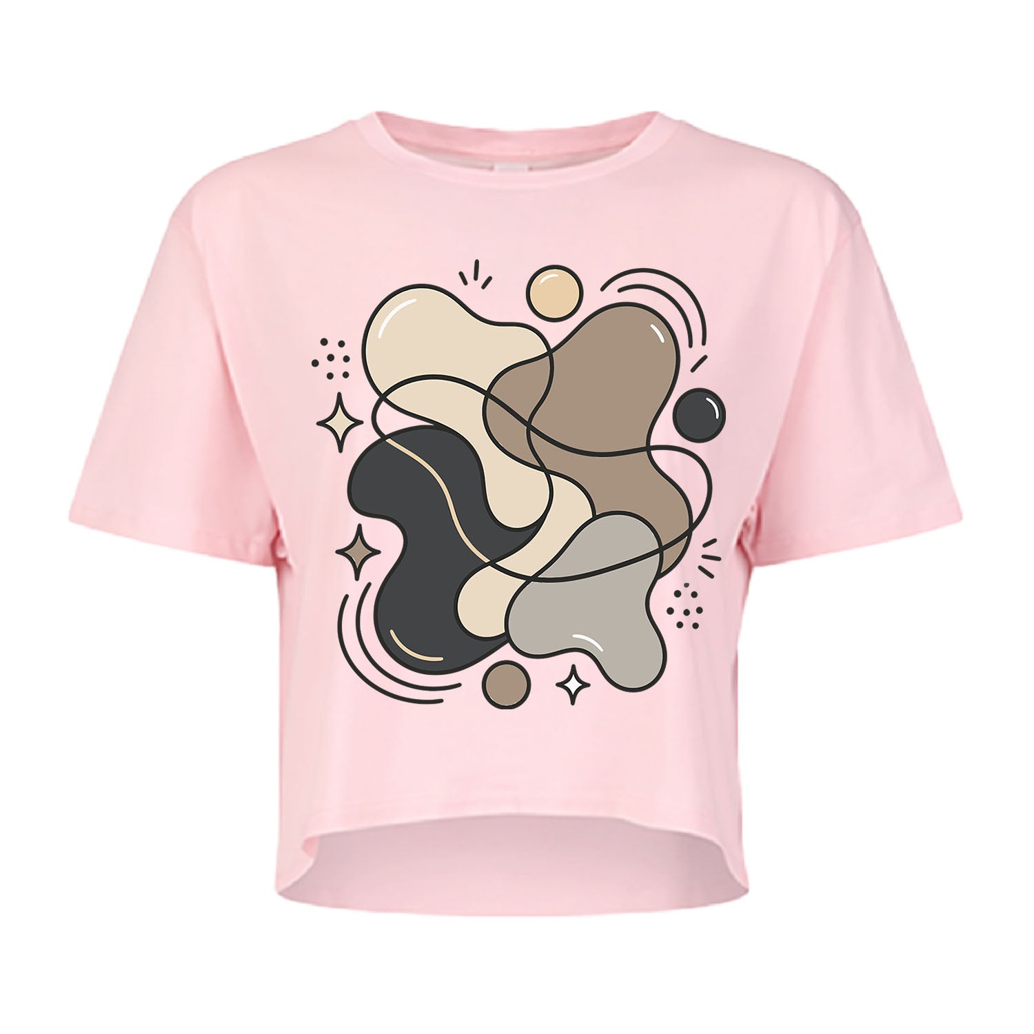 Blob Art Crop Top