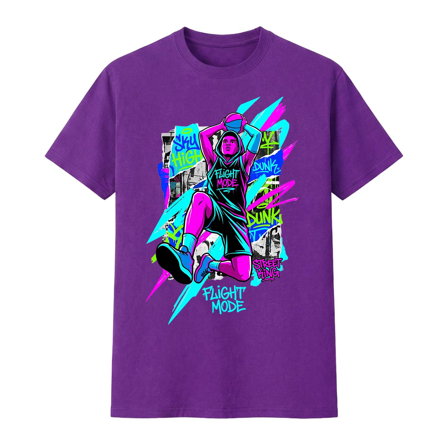Flight Mode basketball Tee
