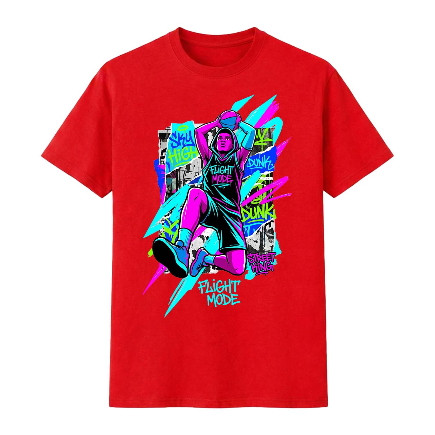 Flight Mode basketball Tee