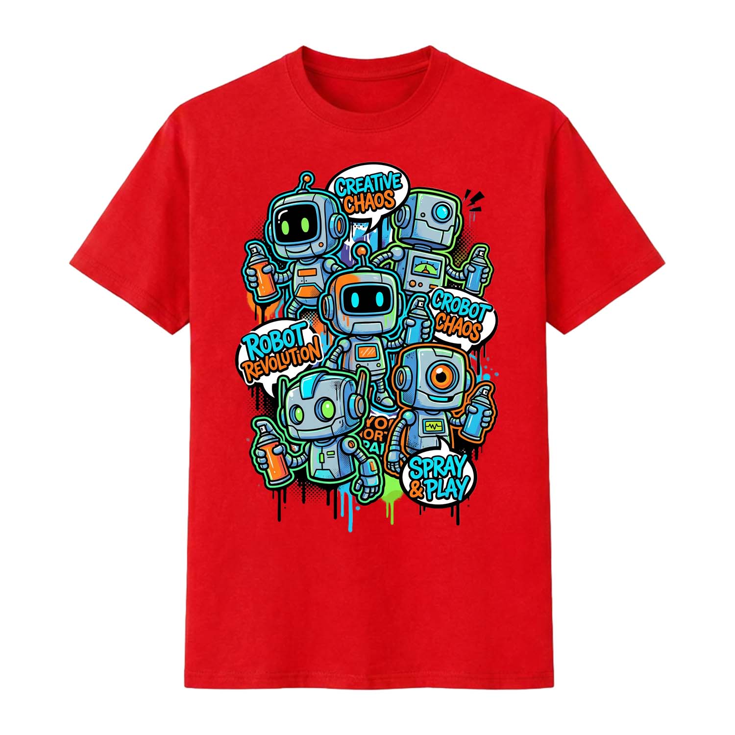 Robot Chaos Tee
