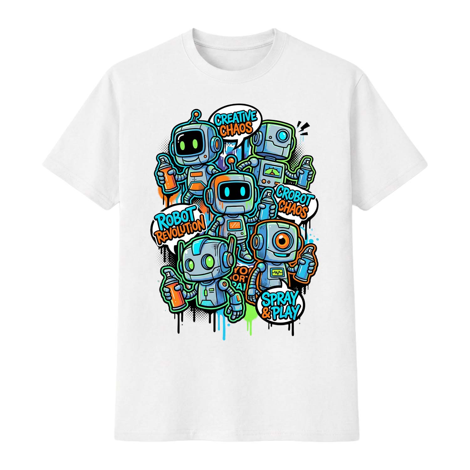 Robot Chaos Tee