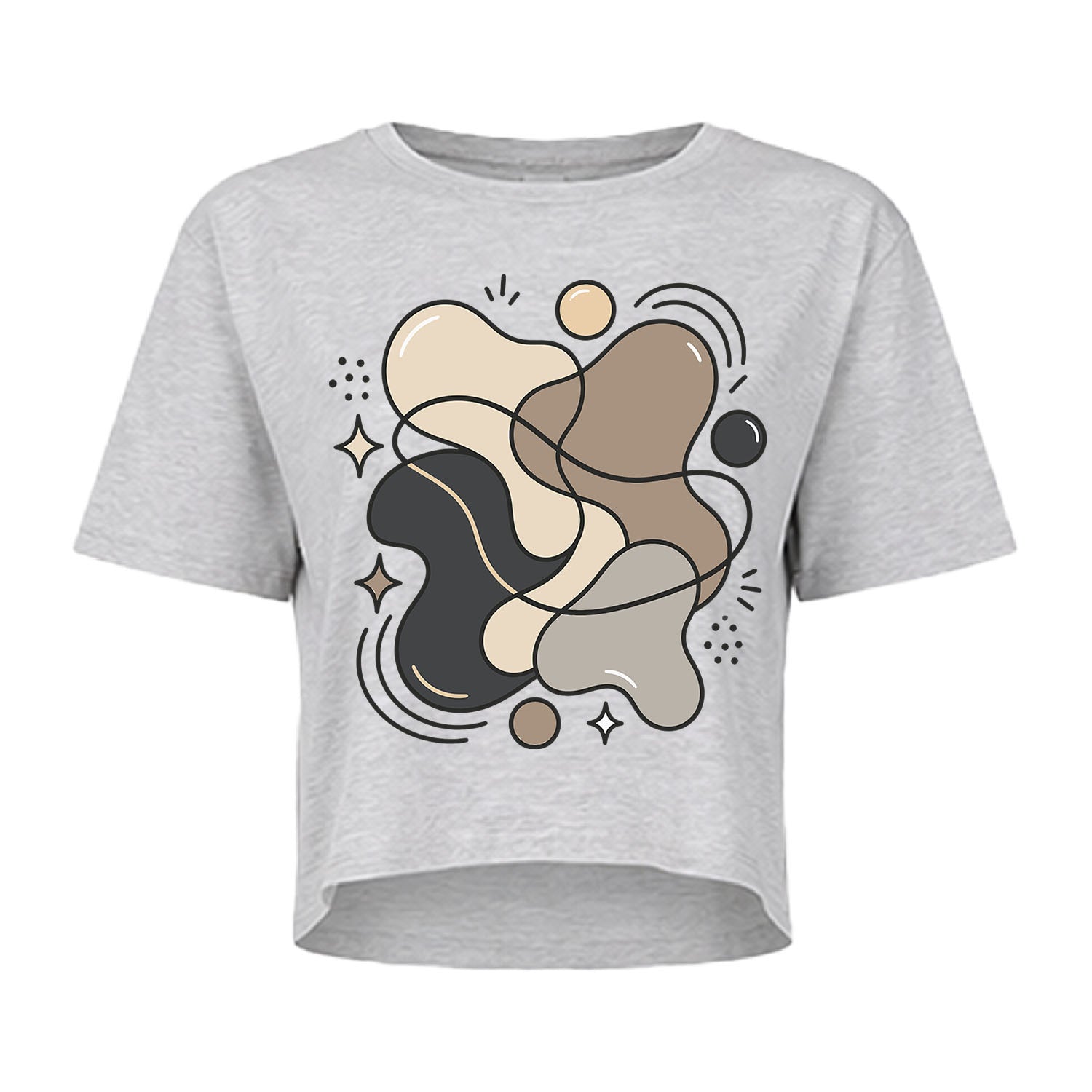 Blob Art Crop Top