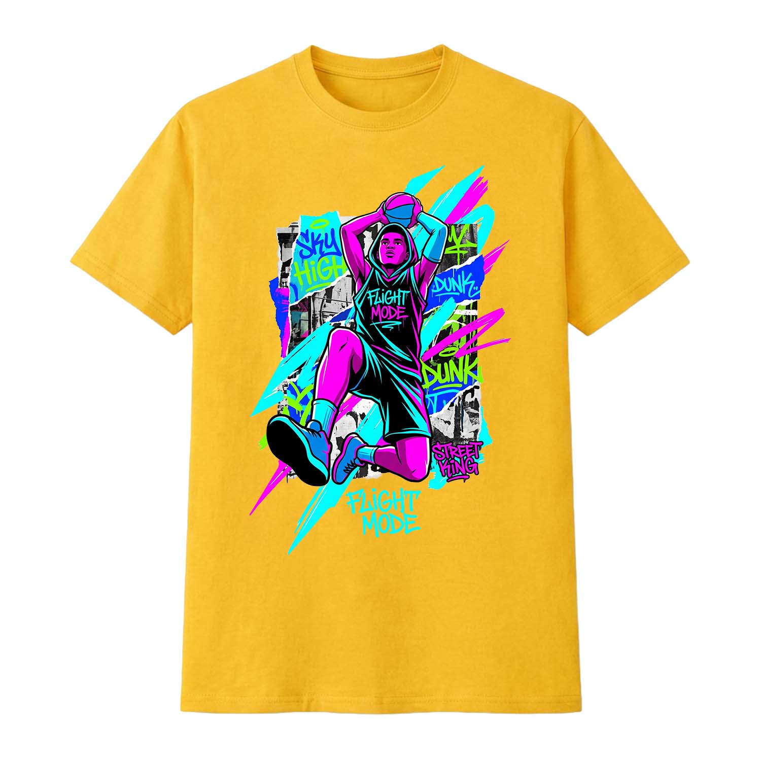 Flight Mode basketball Tee